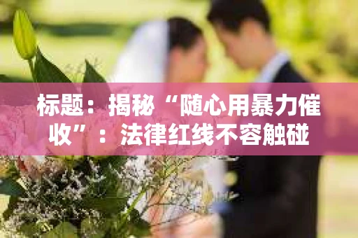 标题:揭秘“随心用暴力催收”:法律红线不容触碰 标题:揭秘“随心用暴力催收”:法律红线不容触碰