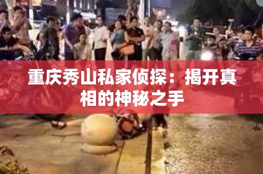 重庆秀山私家侦探：揭开真相的神秘之手