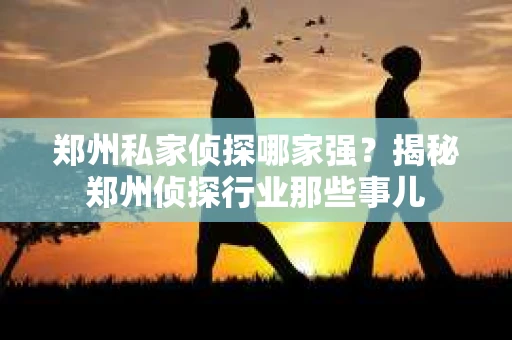 郑州私家侦探哪家强？揭秘郑州侦探行业那些事儿