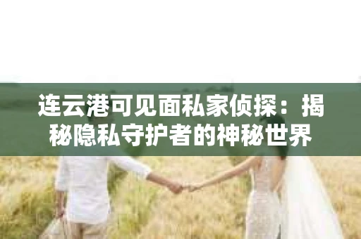 连云港可见面私家侦探：揭秘隐私守护者的神秘世界