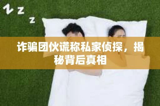 诈骗团伙谎称私家侦探，揭秘背后真相