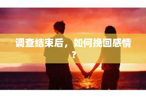 调查结束后，如何挽回感情？