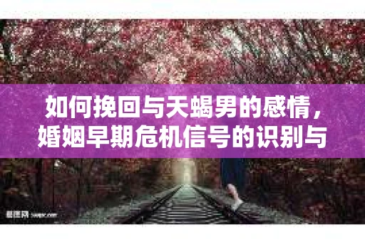 如何挽回与天蝎男的感情，婚姻早期危机信号的识别与应对
