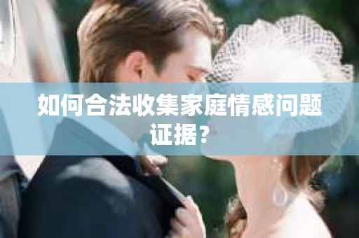 如何合法收集家庭情感问题证据？